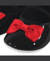 Little Treasure Baby Girls Treasure Cotton Bodysuit, Pant and Shoe 3pc Set, Red Purse, 6-9 Months