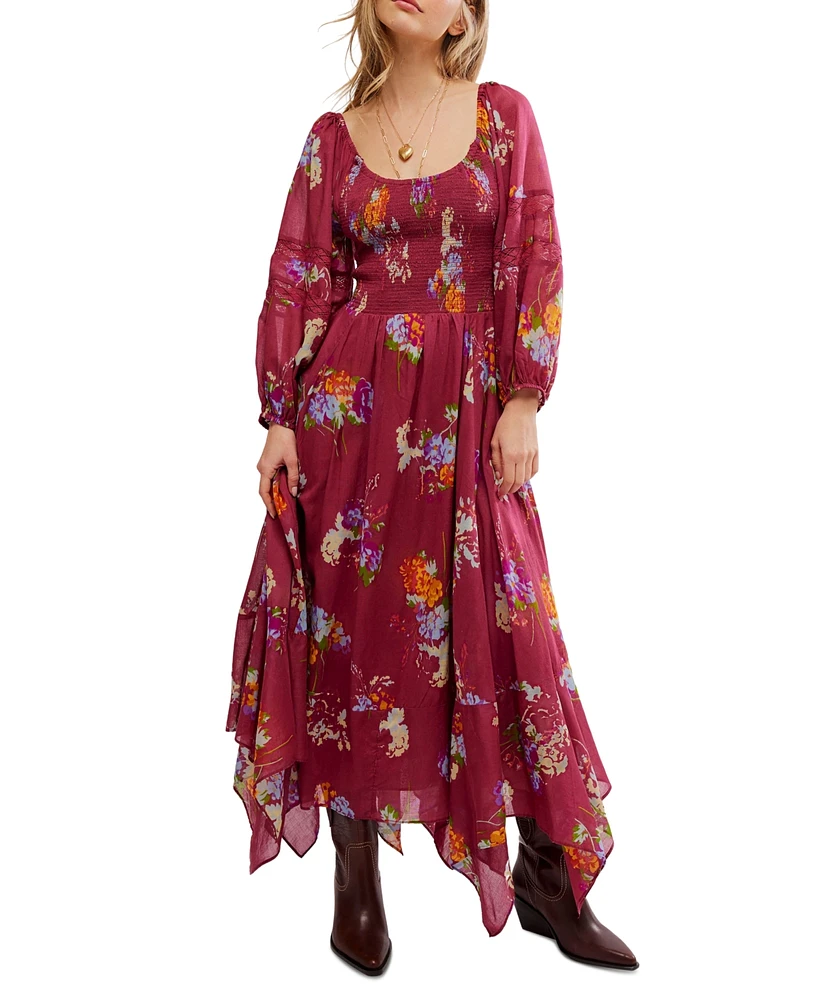 Free People Women's Morning Glory Smocked Maxi Dress