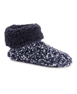 Muk Luks Women's Popcorn Cuff Bootie Slippers