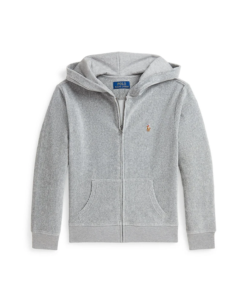 Polo Ralph Lauren Big BoysKnit Corduroy Full-Zip Hoodie