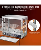 Yescom WeChef 800W 3-Shelf Commercial Food Warmer Large Capacity Catering Display Case