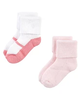 Hudson Baby Baby Girls Grow With Me Socks 12pk, Kitten, 0-24 Months