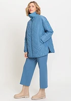 Olsen Women's Quilted High Collar Car Coat