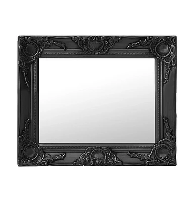 vidaXL Wall Mirror Baroque Style19.7"x15.7" Black