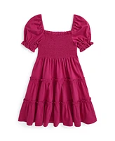 Polo Ralph Lauren Toddler and Little Girls Smocked Cotton Jersey Dress