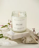 Sweet Water Decor Spa Day Soy Candle Clear Jar, 9 oz
