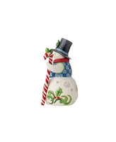 Jim Shore Snowman with Candy Cane Figurine