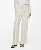 Mango Women's Straight Lyocell Pants