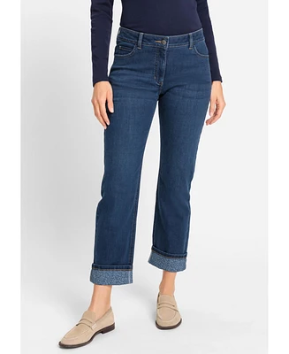 Olsen Women's Lisa Fit Straight Leg Leo Jean