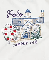 Polo Ralph Lauren Big Girls Campus-Graphic Cotton Jersey Tee