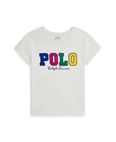 Polo Ralph Lauren Big Girls Corduroy-Logo Cotton Jersey Tee