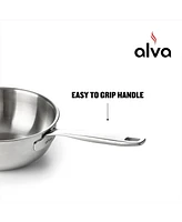 Alva Maestro Stainless Steel Saucier Saucepan for Stainless Steel Cookware Set, Non