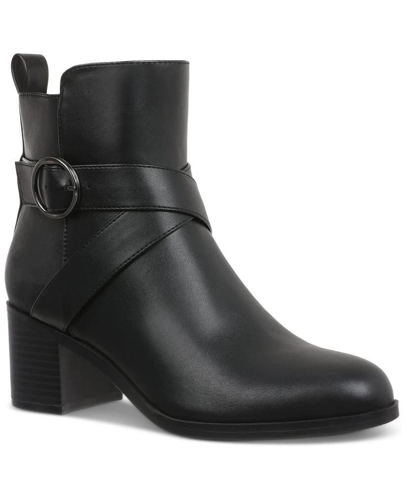 Style & Co Women's Rosaliee Belt Booties, Created For Macy's