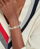 Tommy Hilfiger Two-Tone Studded Chain Bracelet