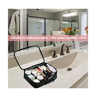 Byootique 420D Clear Nylon Makeup Travel Toiletry Bag Portable Cosmetic Storage Organizer L