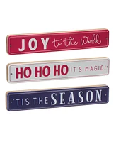 Slickblue Christmas Sentiment Sign (Set of 6)