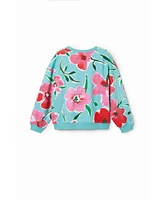 Desigual Girls Girls's Oversize floral sweatshirt