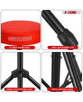 5 Core Drum Throne Padded Guitar Stool Height Adjustable Music Chair Ds 01 Red