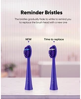 MySmile DY156 Sonic Electric Toothbrush for Adults, Rechargeable Battery Portable with 3 Brush Heads, 2 Mins 5 Modes Smart Timer, 45000VPM,