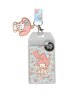 Sanrio My Melody Floral Lanyard With Character Charm