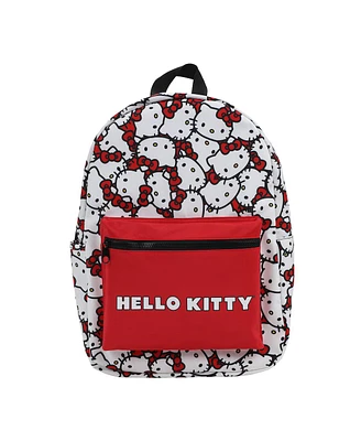 Sanrio Hello Kitty Head Toss Aop with Hello Kitty Verbiage Travel Backpack