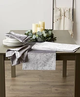 Design Imports Velvet Table Runner, 14"x108 "