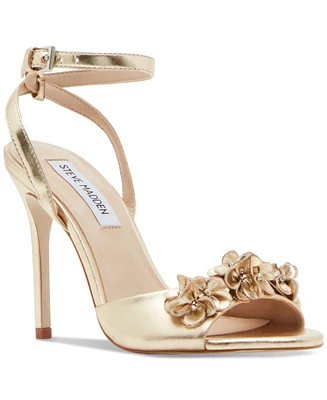 Steve Madden Women's Floral Two-Piece Stiletto Dress Sandals