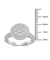 Diamond Halo Cluster Bridal Set (2-5/8 ct. t.w.) in 14k White Gold