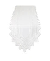 Design Imports Nordic Lace Table Runner, 14"x72 "