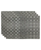 Design Imports Basketweave Woven Placemat Set of 4