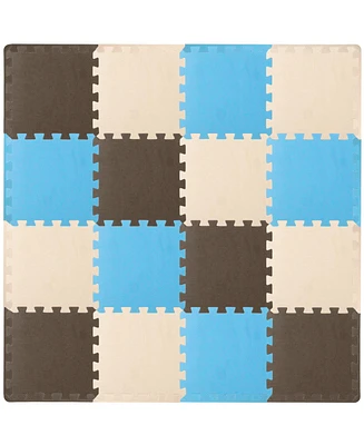 ProsourceFit Kids Floor Play Mat 3/8-in, 16 Sq Ft - Tiles