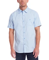 Weatherproof Vintage Men's Short Sleeve Cotton Poplin Shirt