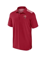 Fanatics Men's Red Tampa Bay Buccaneers Long Shot Polo Shirt