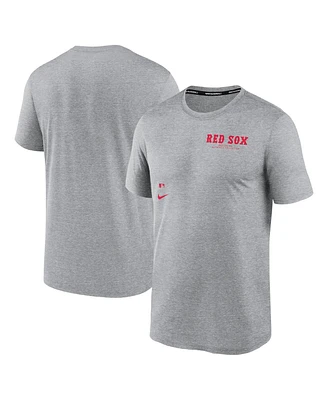 Nike Men's Heather Charcoal Boston Red Sox Authentic Collection Early Work Tri-Blend Performance T-Shirt