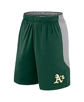 Fanatics Men's Green/Gray Oakland Athletics Go Hard Shorts