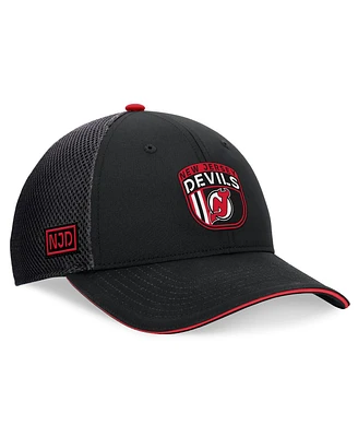 Fanatics Men's Black New Jersey Devils 2024 Nhl Draft on Stage Trucker Adjustable Hat