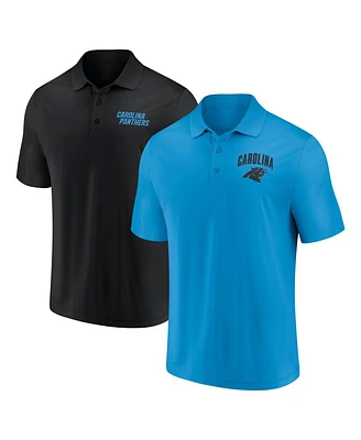 Fanatics Men's Carolina Panthers Lockup Two-Pack Polo Shirt Set