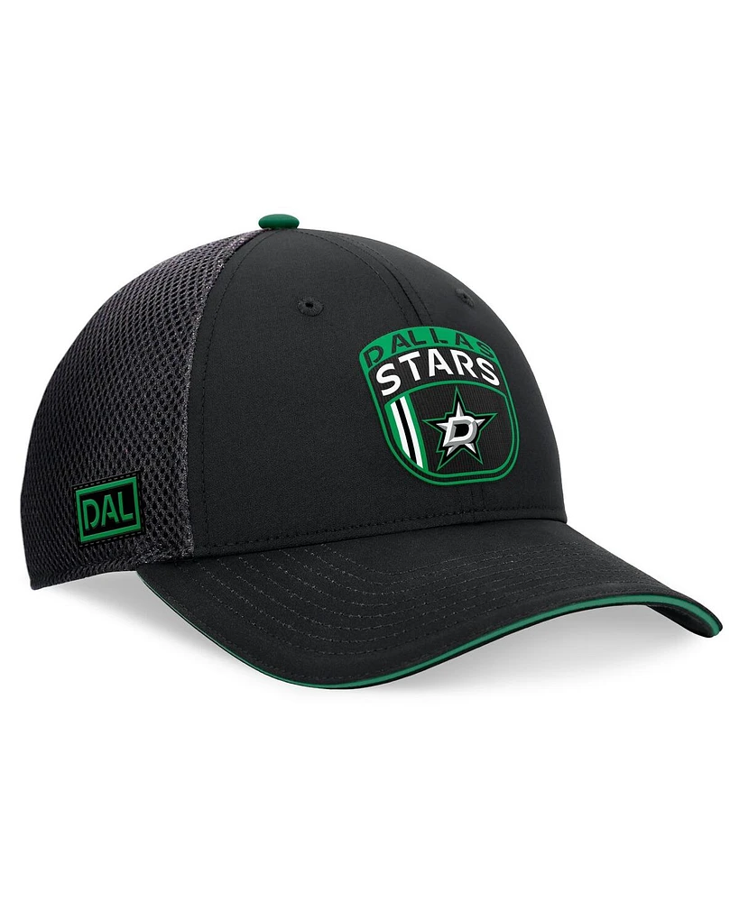 Fanatics Men's Black Dallas Stars 2024 Nhl Draft on Stage Trucker Adjustable Hat