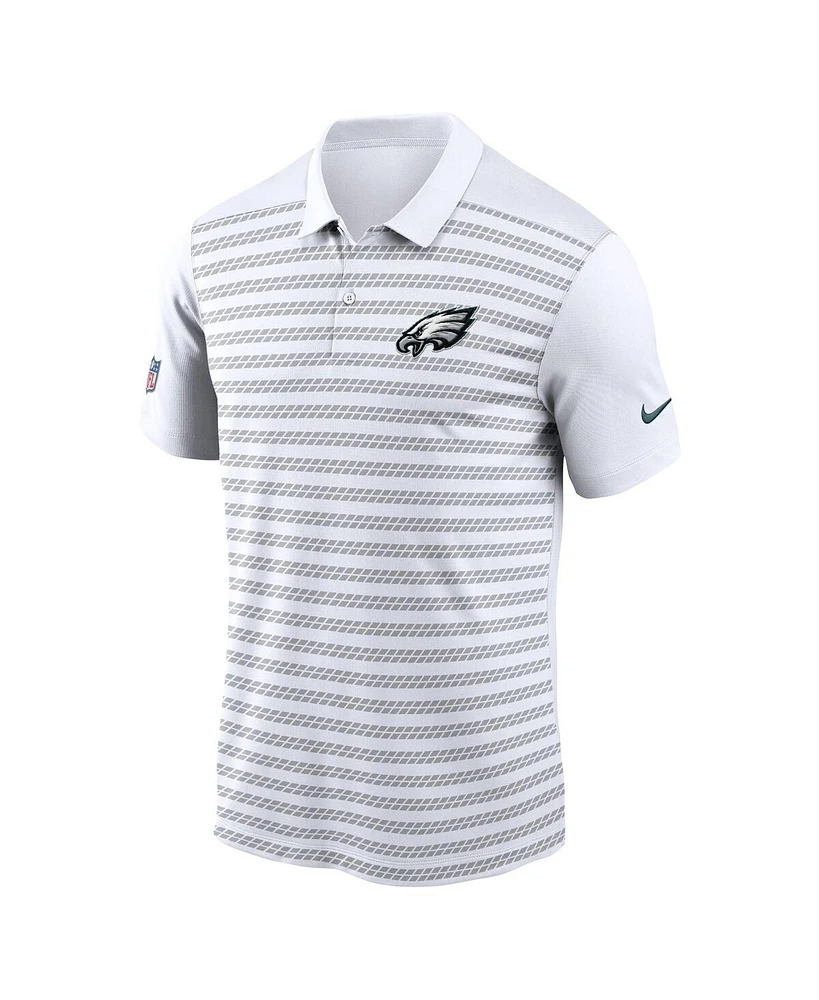 Nike Men's White Philadelphia Eagles 2024 Sideline Victory Performance Polo