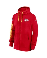 Nike Men's Red Kansas City Chiefs 2024 Sideline Club Full-Zip Hoodie