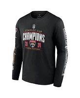 Fanatics Men's Black Florida Panthers 2024 Stanley Cup Champions Pinnacle Long Sleeve T-Shirt