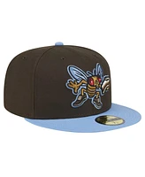 New Era Men's Brown Lehigh Valley IronPigs Theme Night Shoofly 59FIFTY Fitted Hat