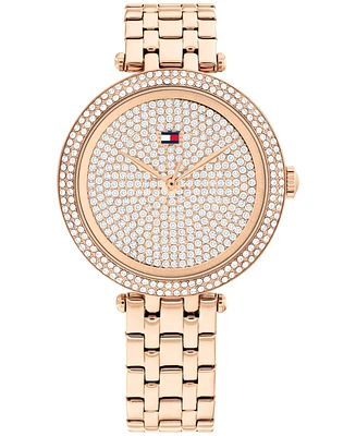 Tommy Hilfiger Women's Quartz Rose Gold Ionic Plated Steel Watch 34mm