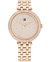 Tommy Hilfiger Women's Quartz Rose Gold Ionic Plated Steel Watch 34mm