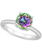 Mystic Topaz Solitaire Ring (2-3/8 ct. t.w.) Sterling Silver (Also Pink Topaz)