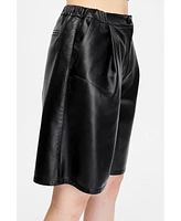 Furniq Uk Women's Leather Fashion Shorts