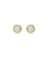 Swarovski Round Cut, Gold Tone, Gold