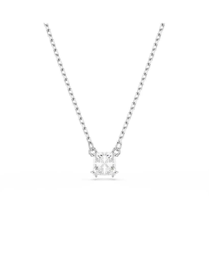 Swarovski Stilla Pendant Square Cut, White, Necklace