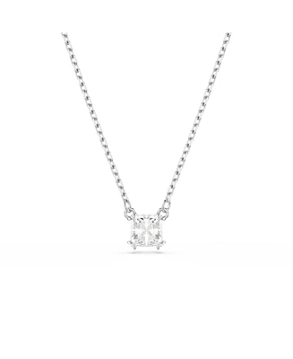 Swarovski Stilla Pendant Square Cut, White, Necklace