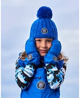 Deux par Boys Solid Mittens Royal Blue